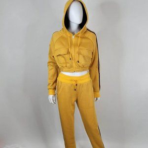 Women This Tracksuit Is Perfect Great Fit Striped Yellow/Black